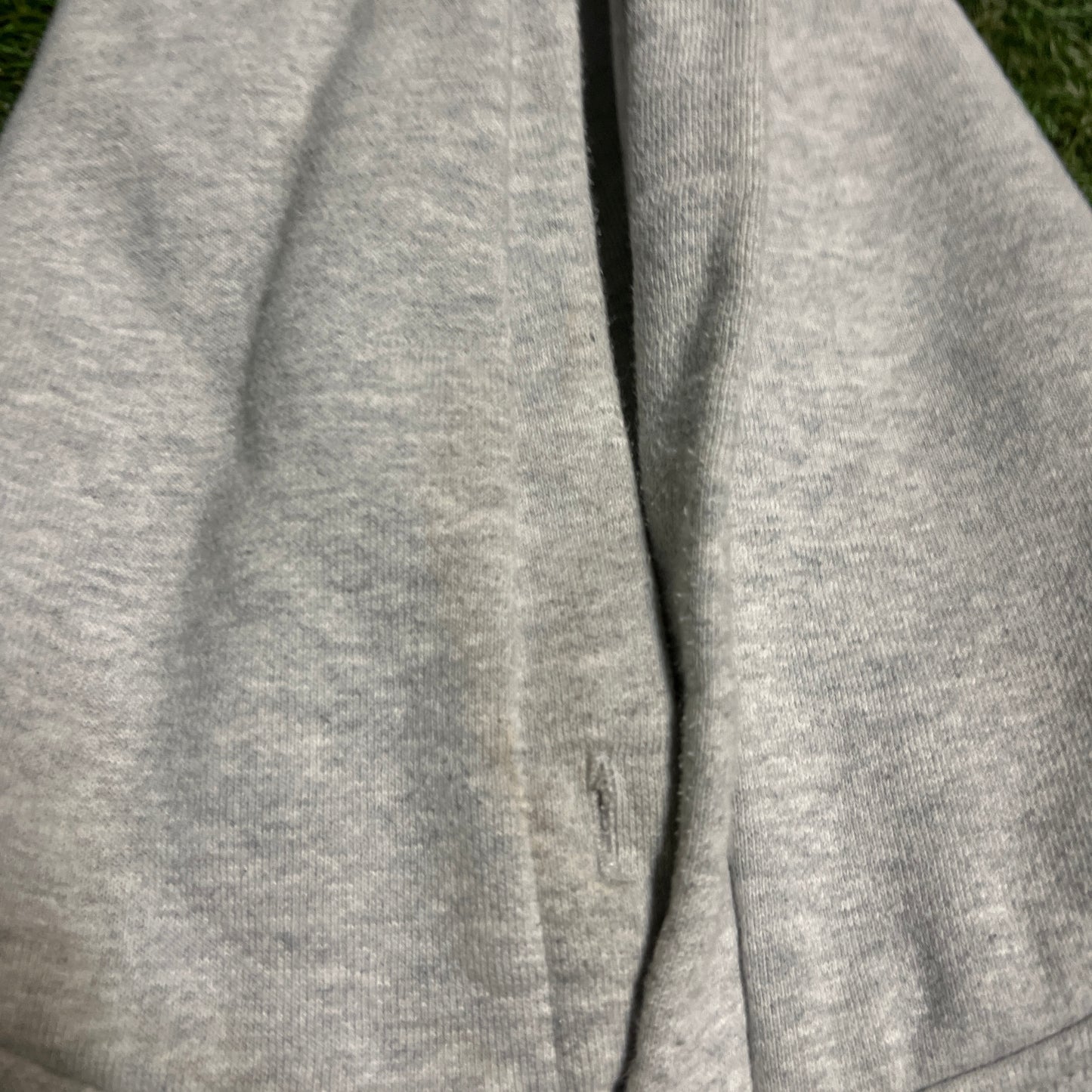 Palace Red/Black Gothic Stripe Logo Grey Hoodie Size Medium USED x14205