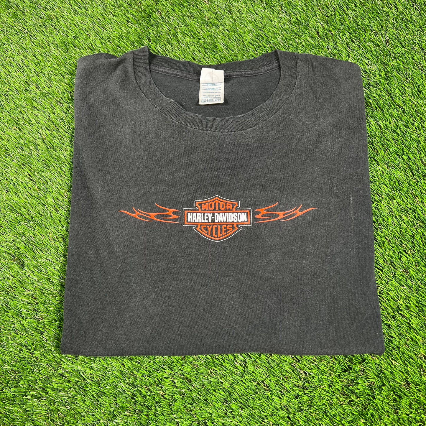 Y2K Harley Davidson Black Tee Size XXL USED v16642