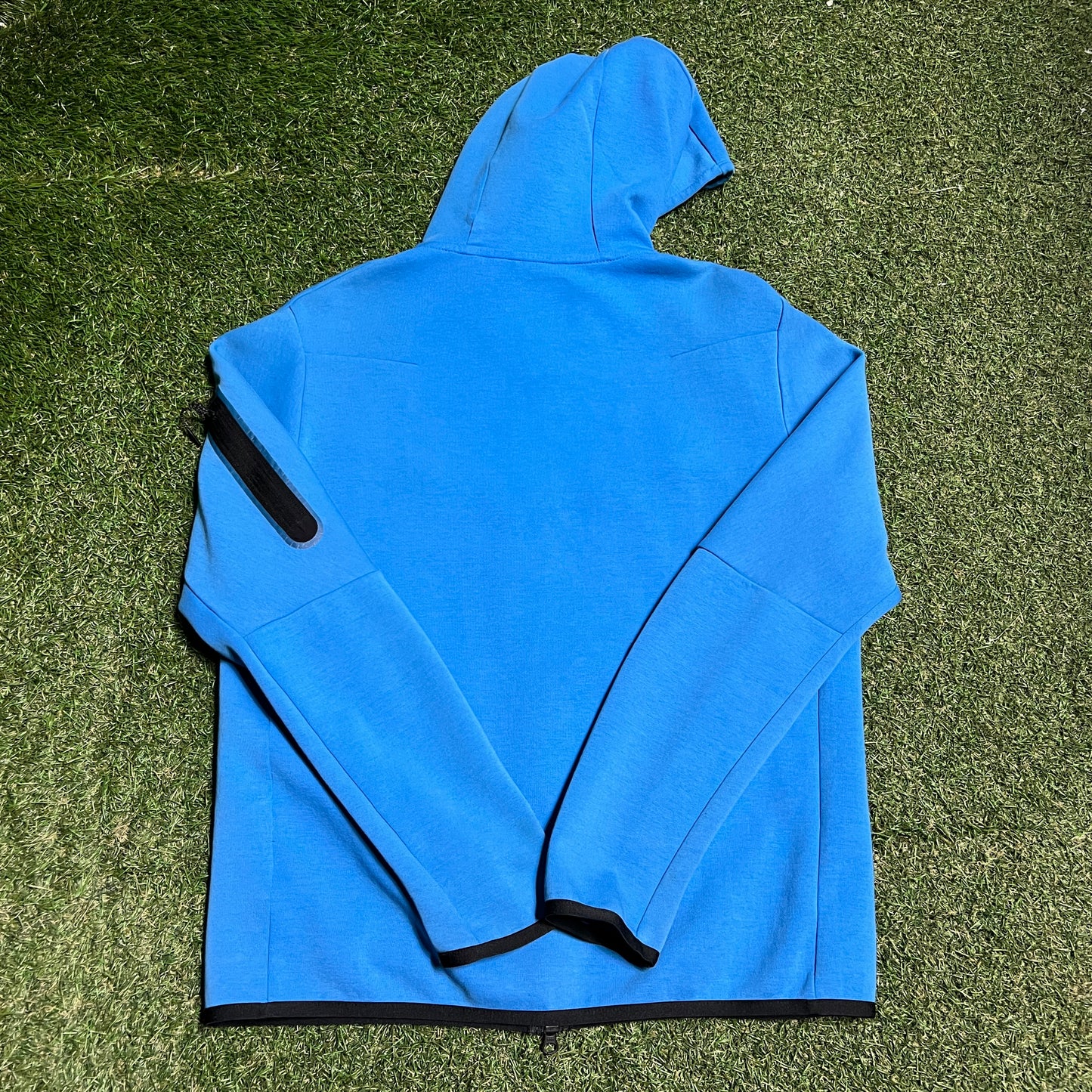 Nike Tech Blue Zip Up Hoodie Size Medium USED v16477
