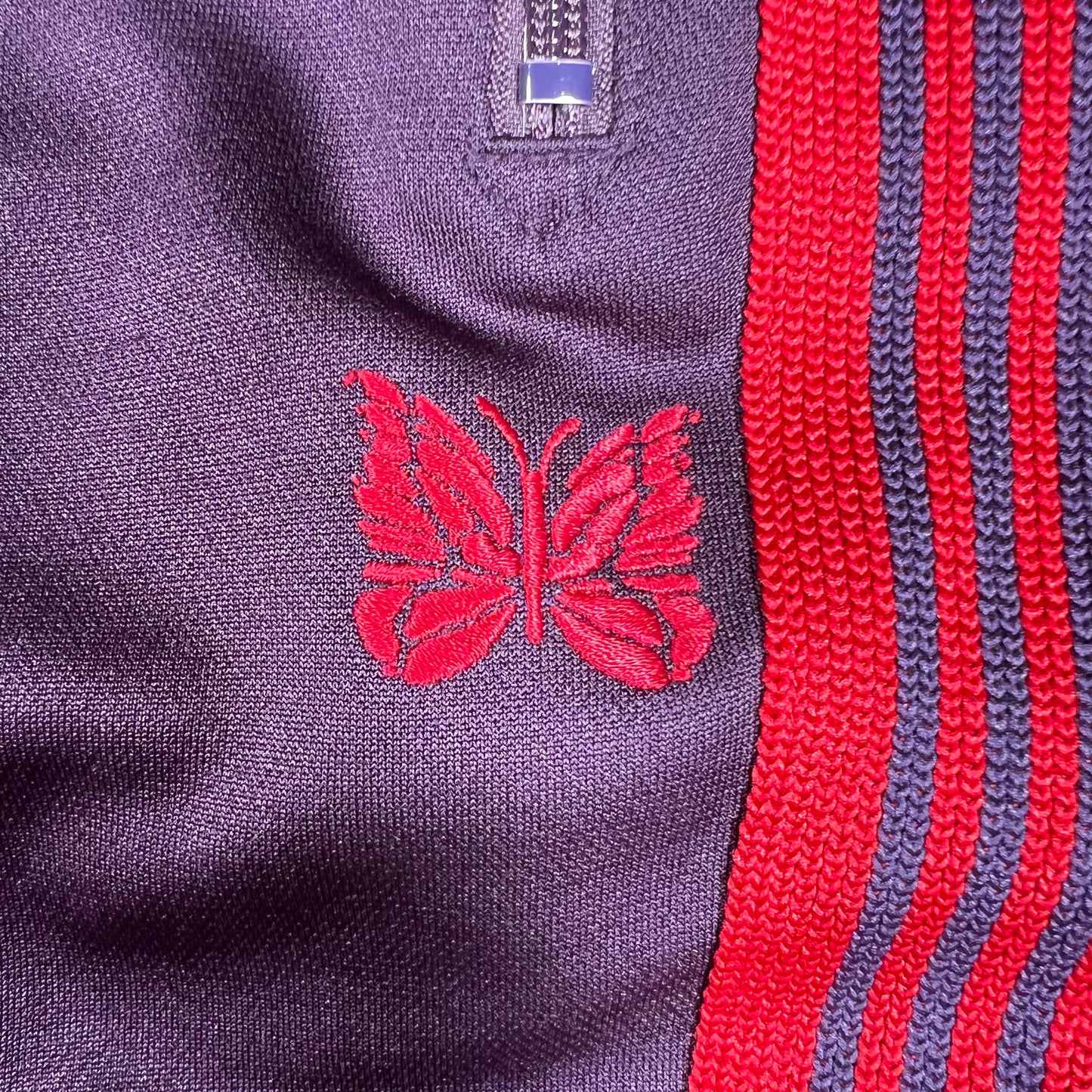 Needles Purple/Red Track Sweatpants Size Medium USED x14628