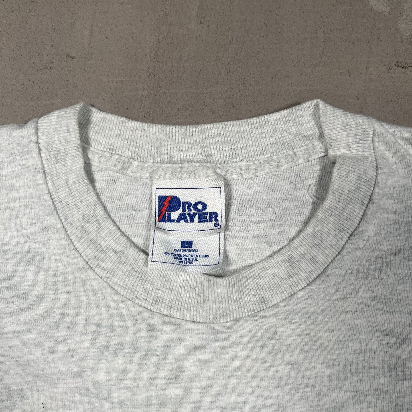 1996 Steelers Cowboys Super Bowl Grey Tee Size Large USED v18894