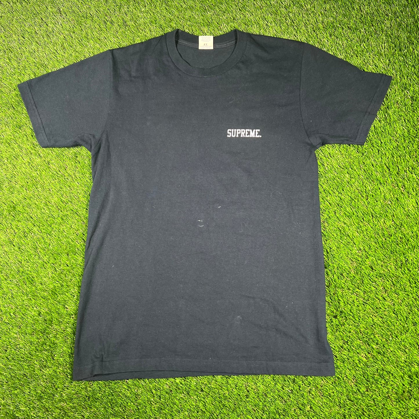 2015 Supreme ET Navy Tee Size Medium USED x14565