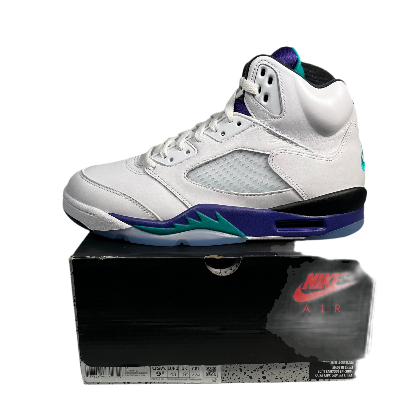 Jordan 5 Grape (2025) Size 9.5 NEW s17690