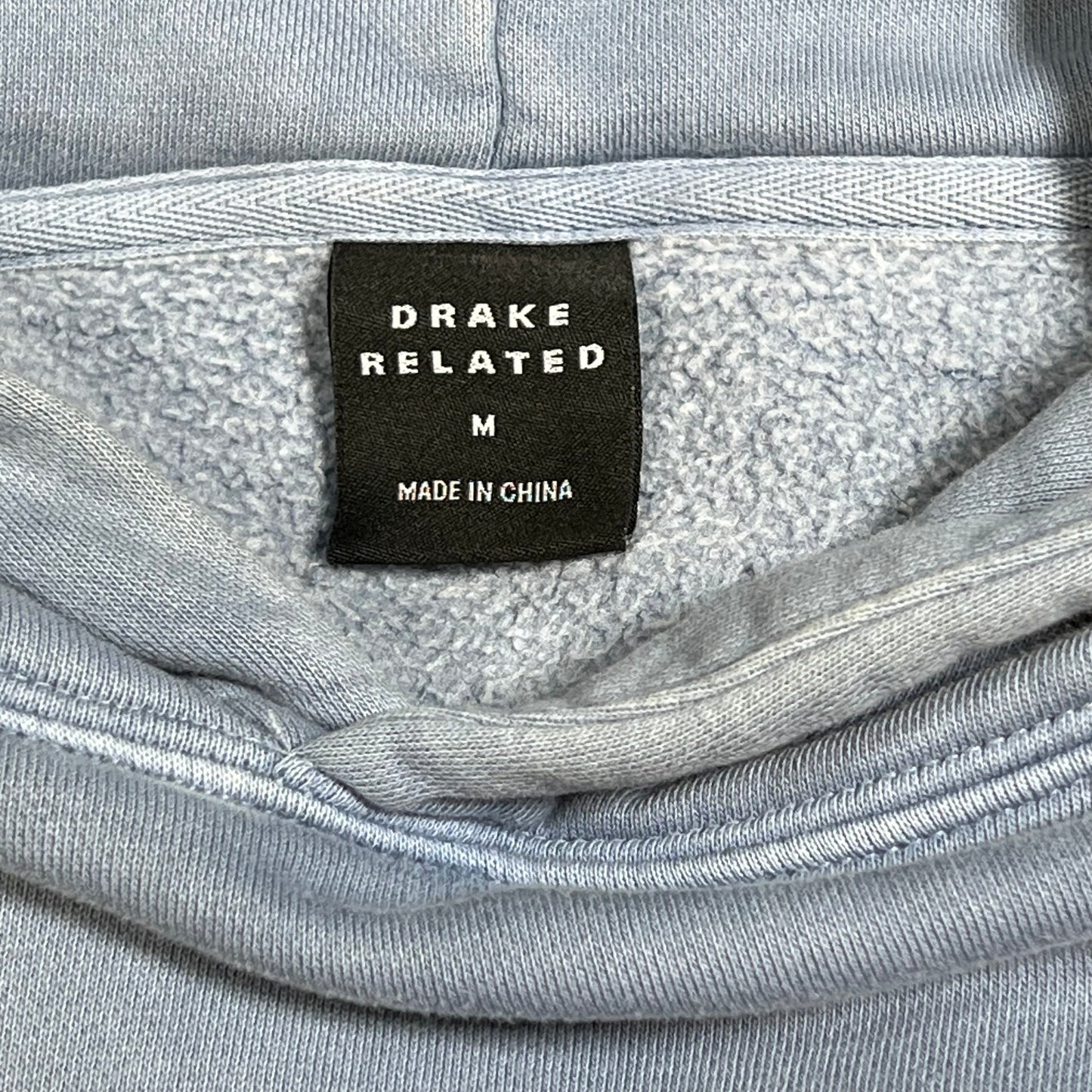 Drake Related "Abloh Engineering" Blue Hoodie Size Medium USED x14308