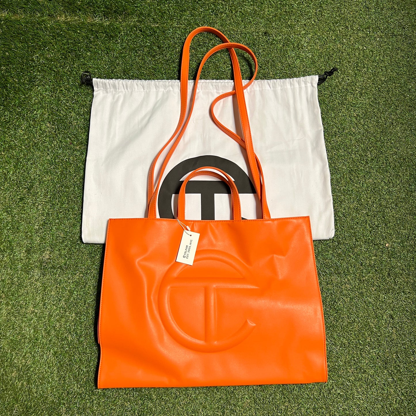 Telfar Orange Large Shopping Purse NEW x13497