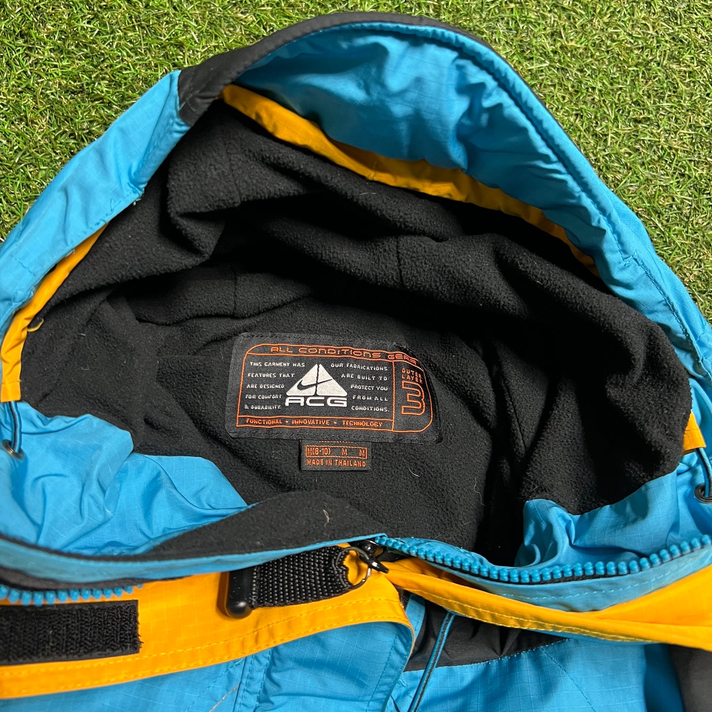 1990s Nike ACG Teal All Terrain Jacket Size Medium USED v8580