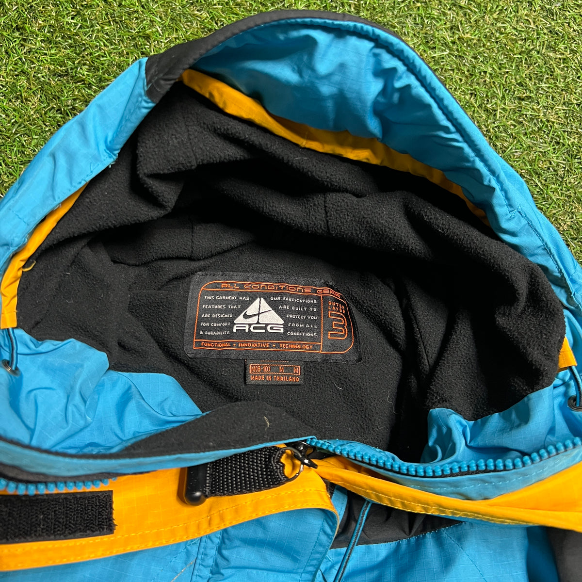 1990s Nike ACG Teal All Terrain Jacket Size Medium USED v8580