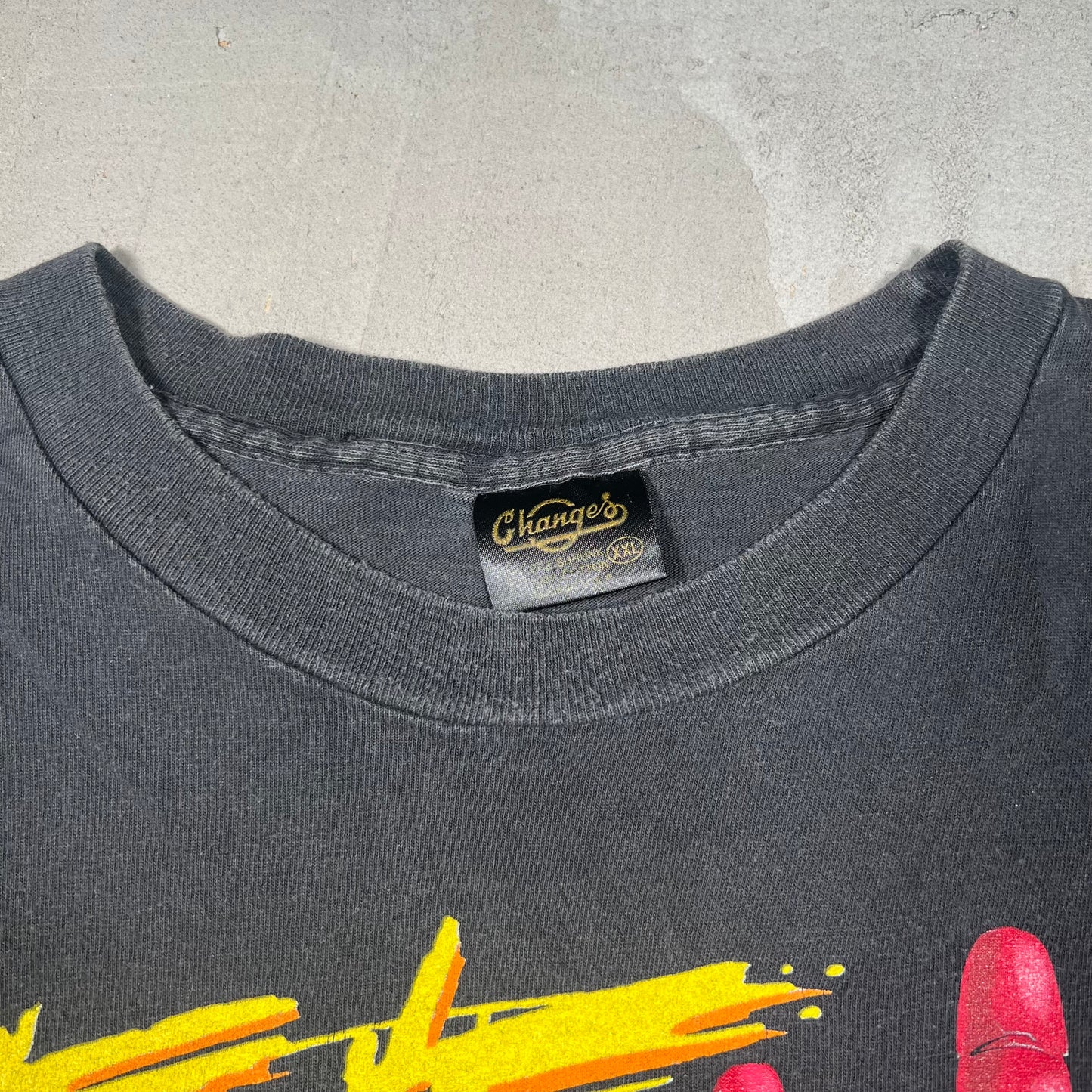 1997 Chicago Bulls "High Five" Black Tee Size XXL USED v18970