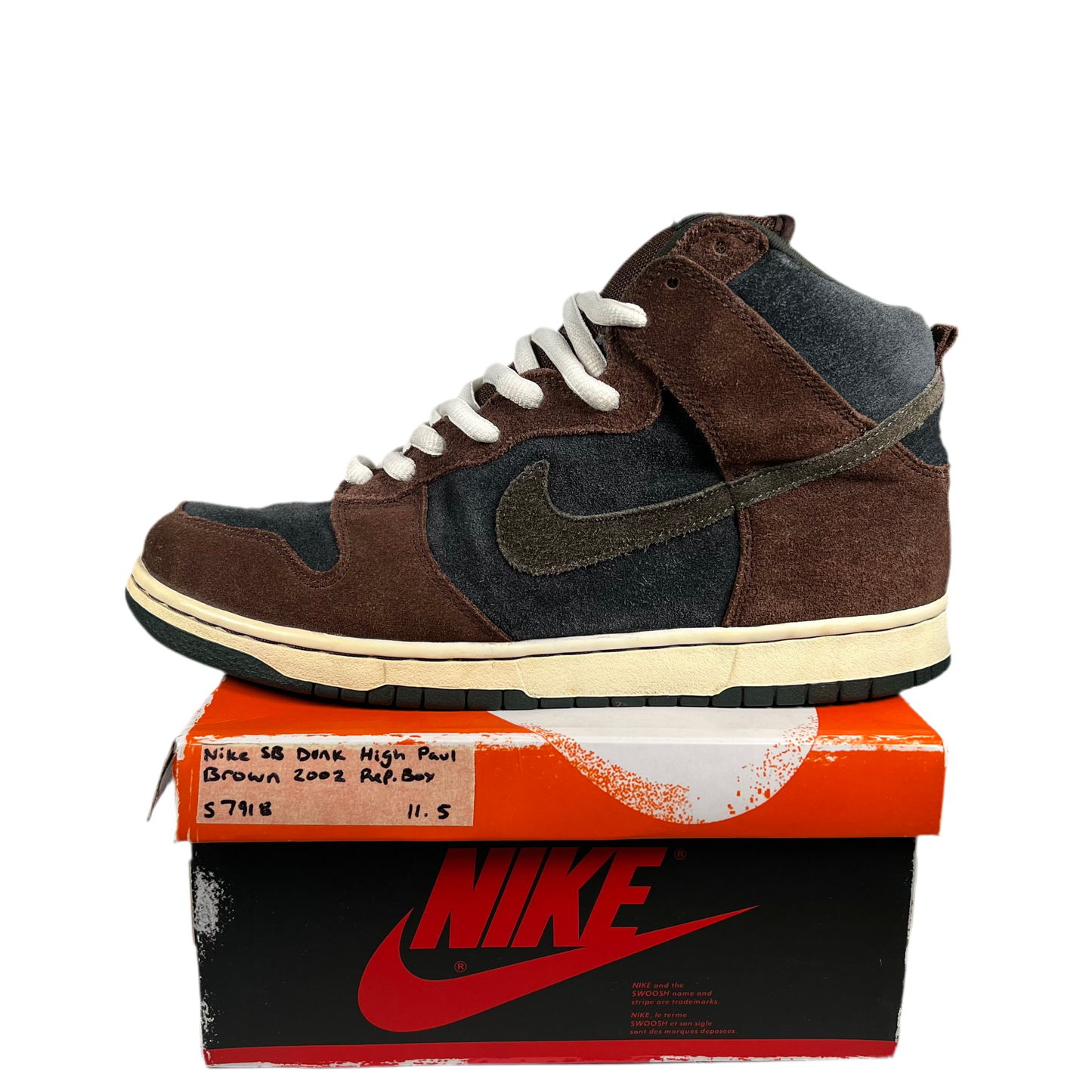 Nike SB Dunk High Paul Brown 2002 Size 11.5 USED s7918