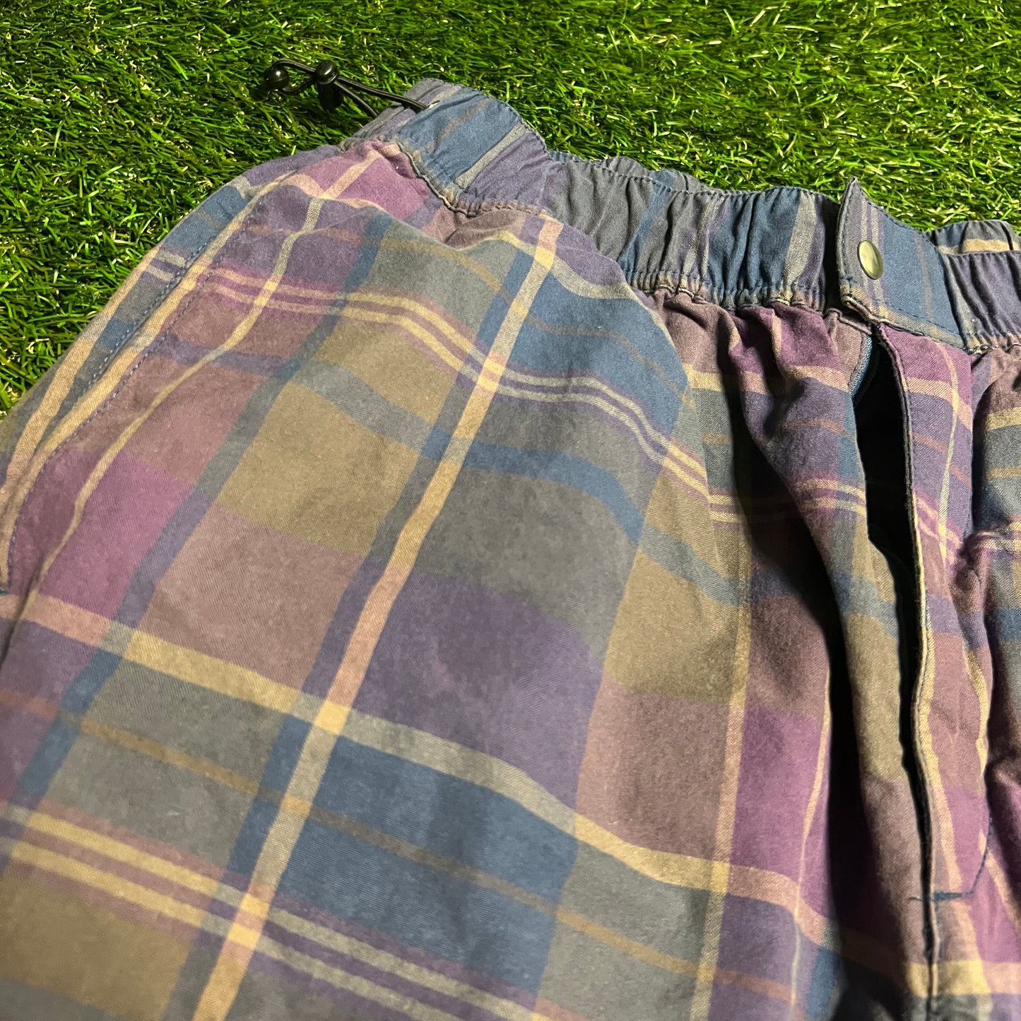 Supreme Purple Plaid Pants 2024 Size Medium USED x14107