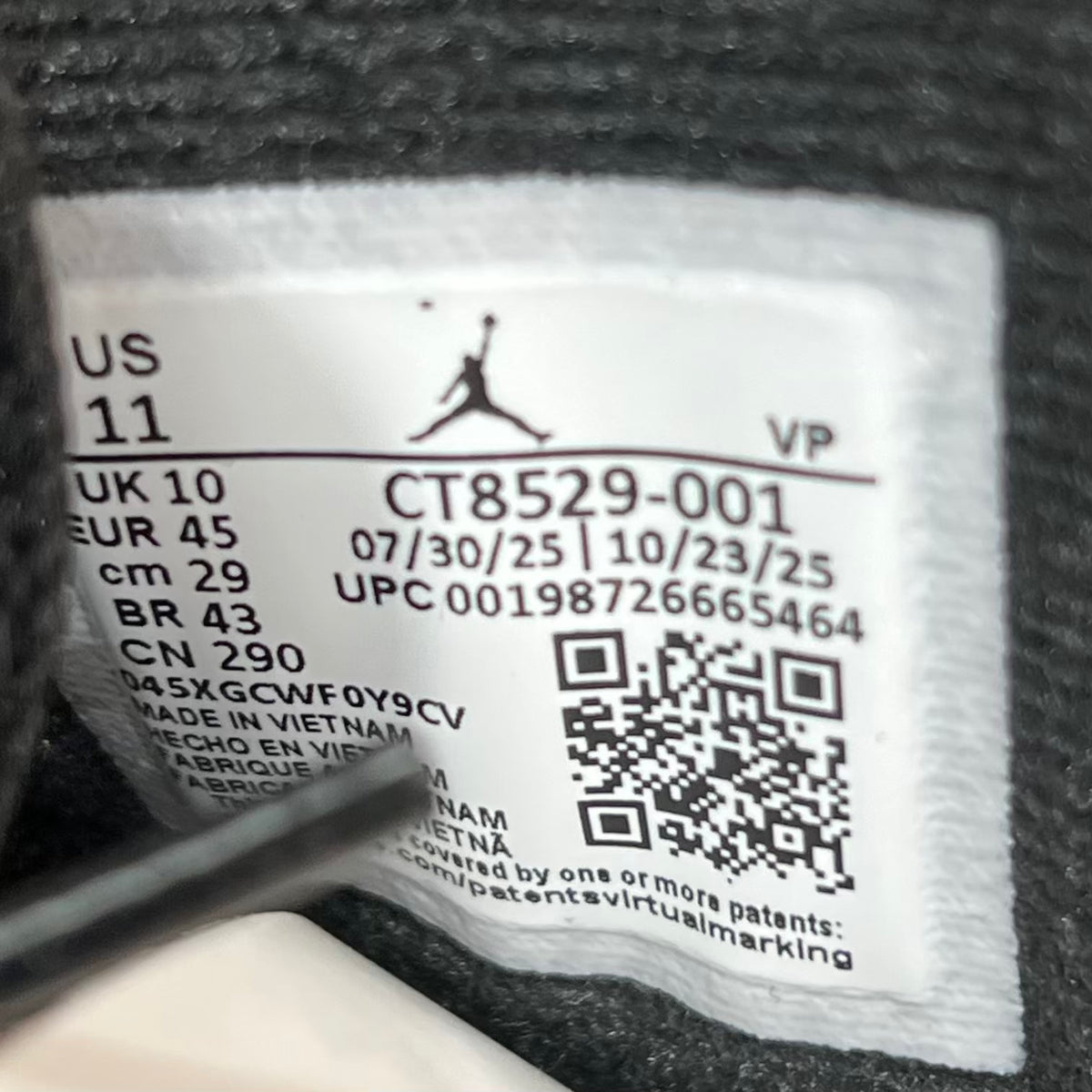 Jordan 6 Infrared Salesman (2026) Size 11 NEW s23849