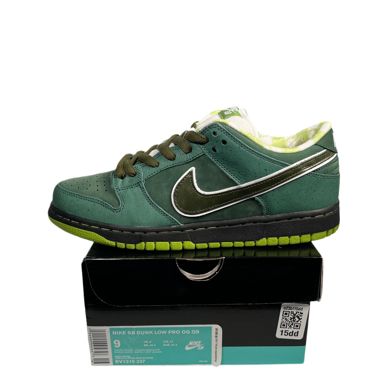 Nike SB Dunk Low Green Lobster (2018) Size 9 NEW s17795