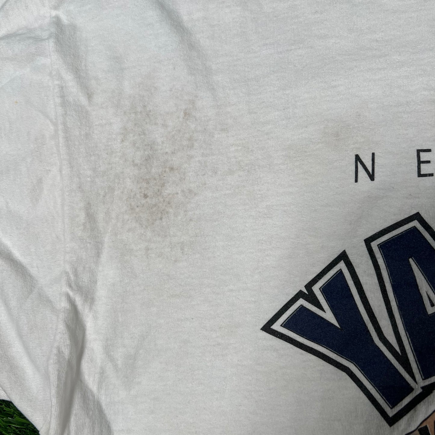 1996 New York Yankees White Championship Tee "The Dyansty Continues" Size XL USED v16993