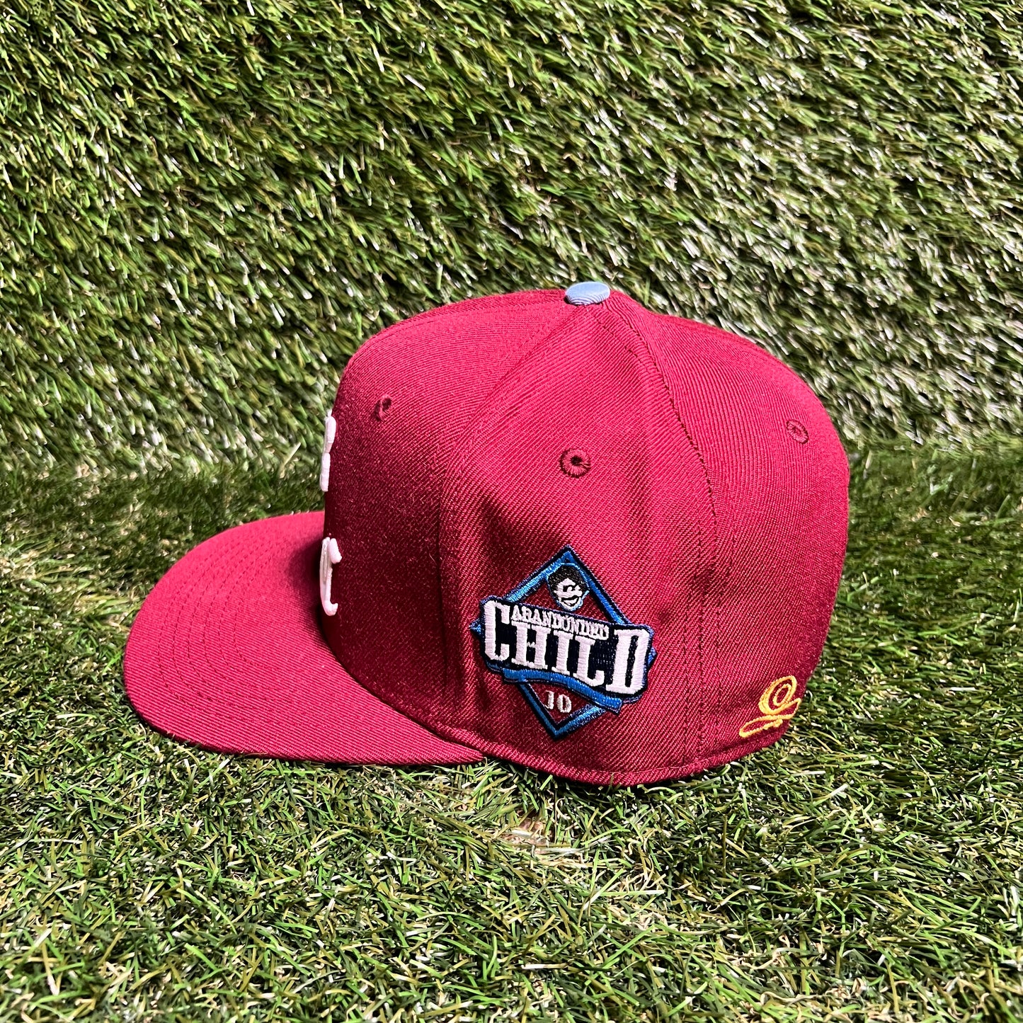ABC Abandoned Child Red Snapback Size One Size USED v16040