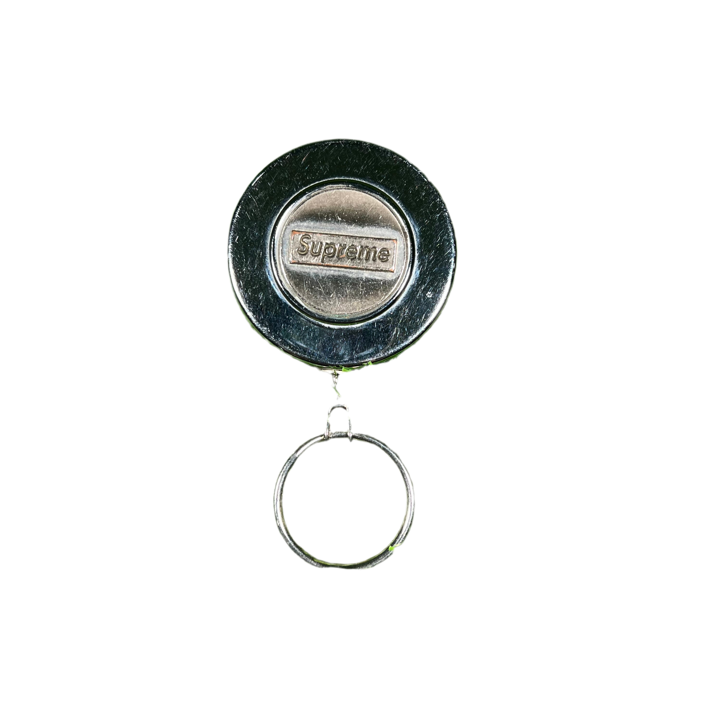 Supreme Retractable Silver Keychain USED x14635