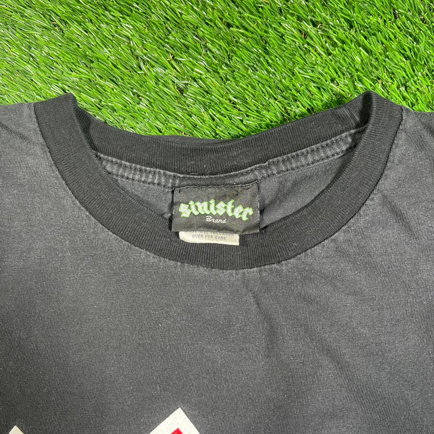 Y2K Sinister Brand Team Liddell Black Tee Size XL USED v18156