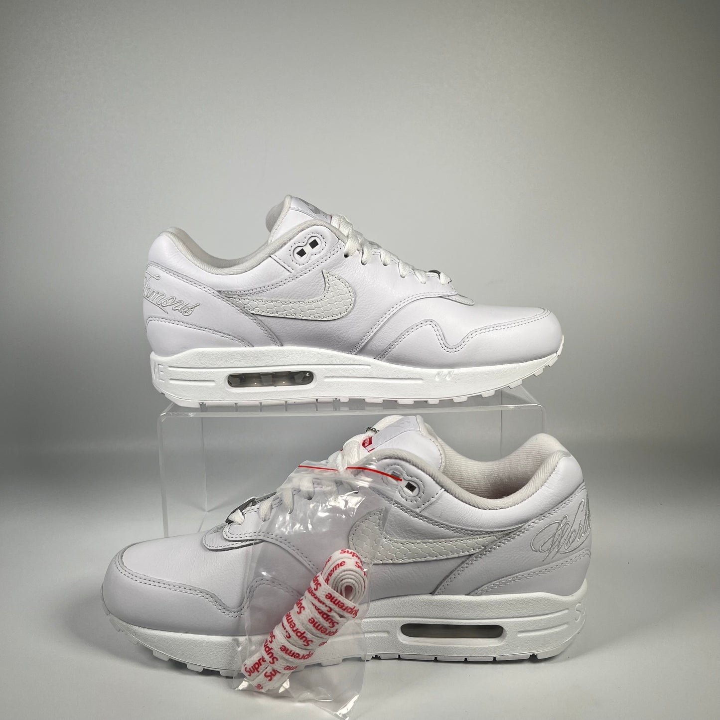 Nike Air Max 1 Supreme Triple White (2025) Size 9 NEW s18006