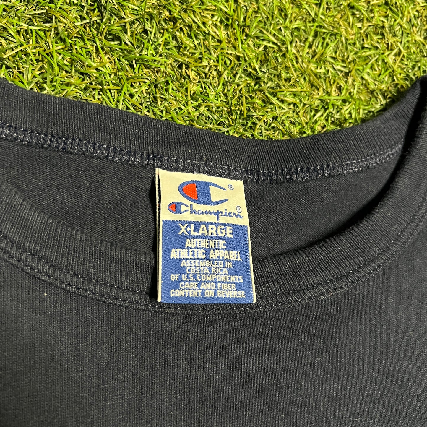 1996 Atlanta Olympic Champion Tag Navy Blue Tee Size XL USED v16378