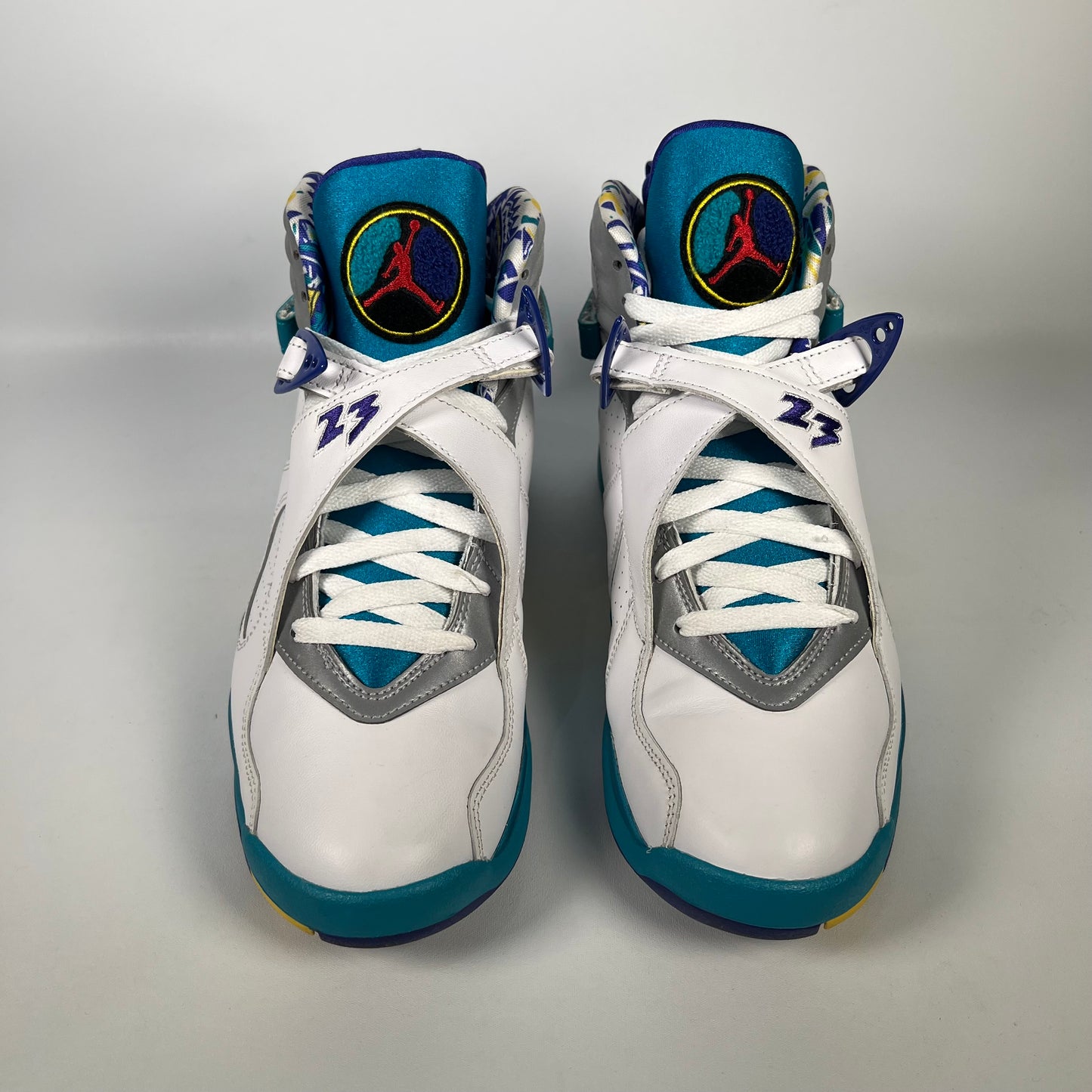 Jordan 8 White Aqua (2019) Size 8M/9.5W USED s18597