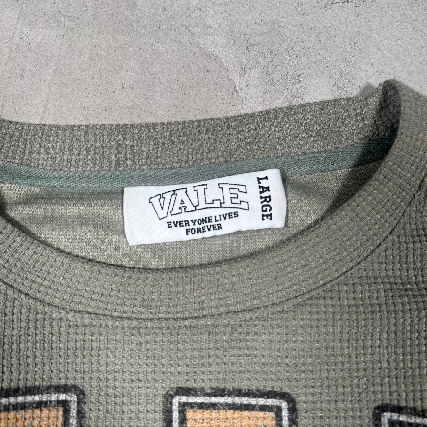 Vale Fear The Machine Sage Thermal Longsleeve Size Large USED x17429