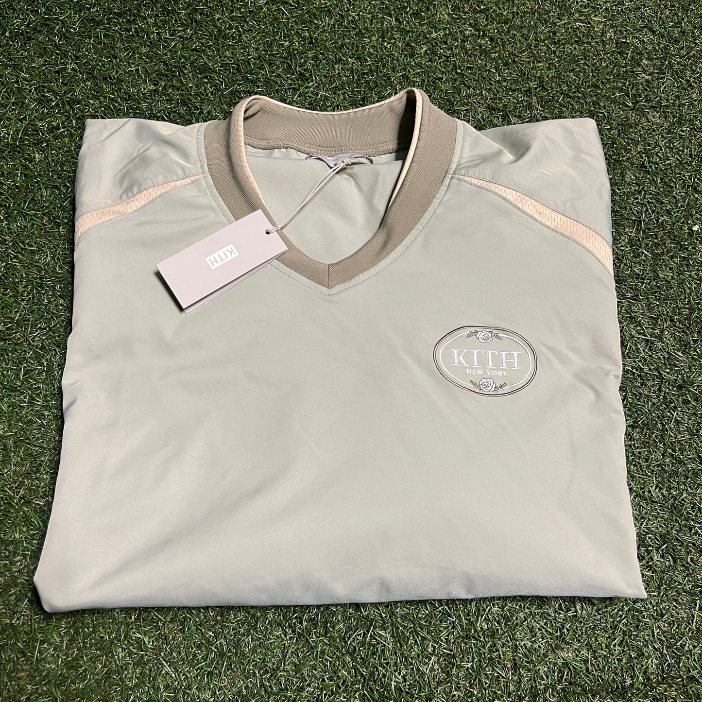 Kith Kith New York Chest Logo Light Green Windbreaker Size Large NEW x13822