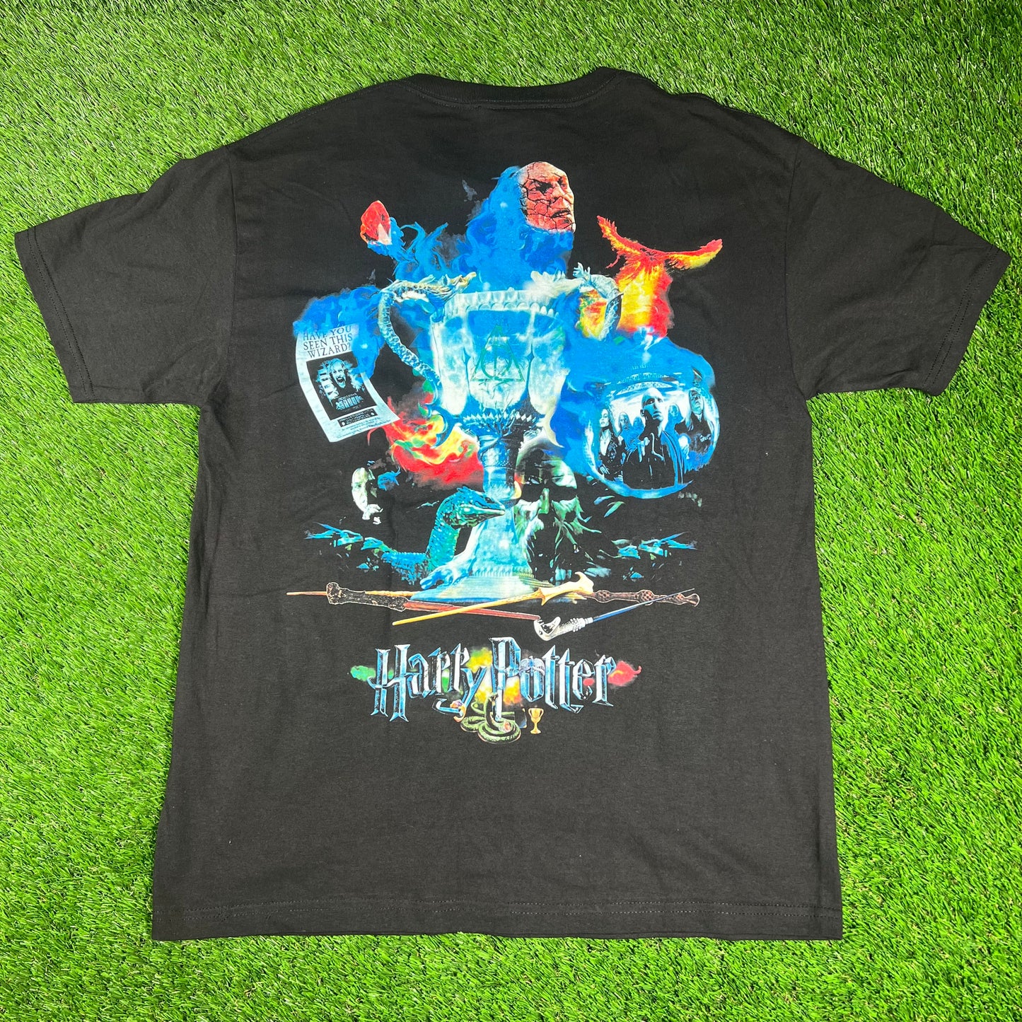 Dbruze Harry Potter Rap Style Black Tee Size Large USED x14478