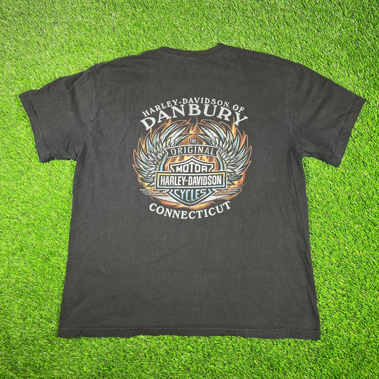 2015 Harley Davidson Girl Danburt CT Black Tee Size XL USED v17095