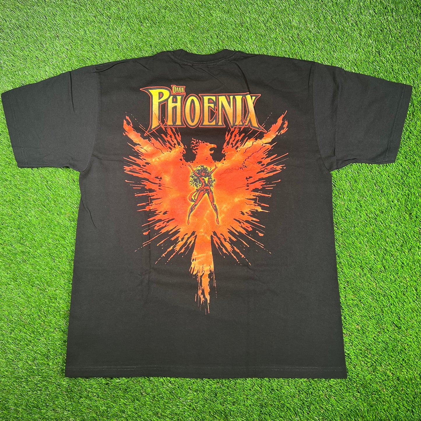 Mask and Disguise M.A.D. Marvel "Dark Phoenix" Black Tee Size XL USED v17078