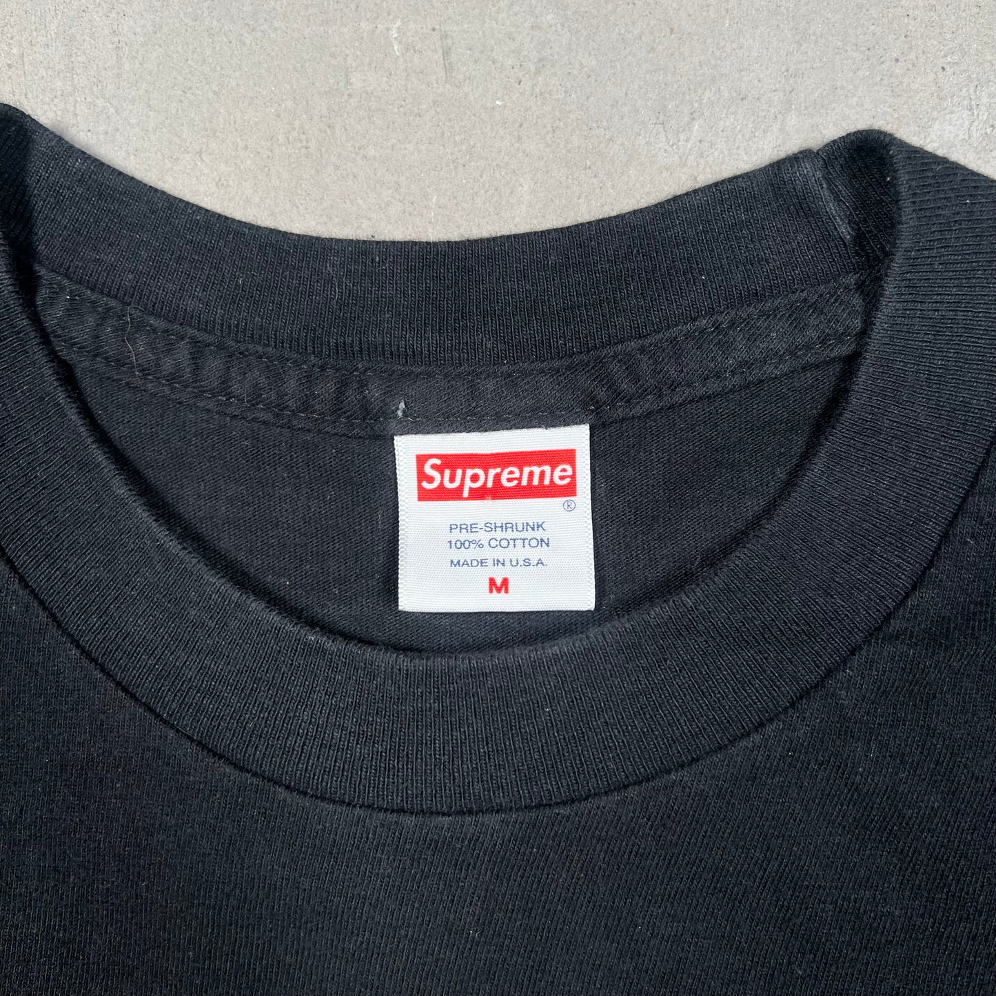 Supreme "Nuns" Black Tee (2022) Size Medium USED x15390