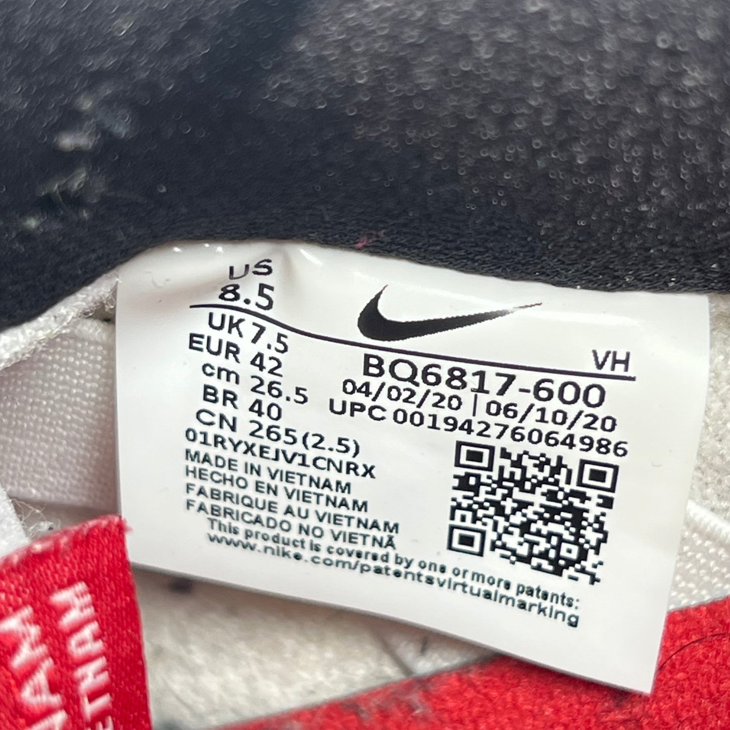 Nike SB Dunk Low J-Pack Chicago (2020) Size 8.5 USED s22240