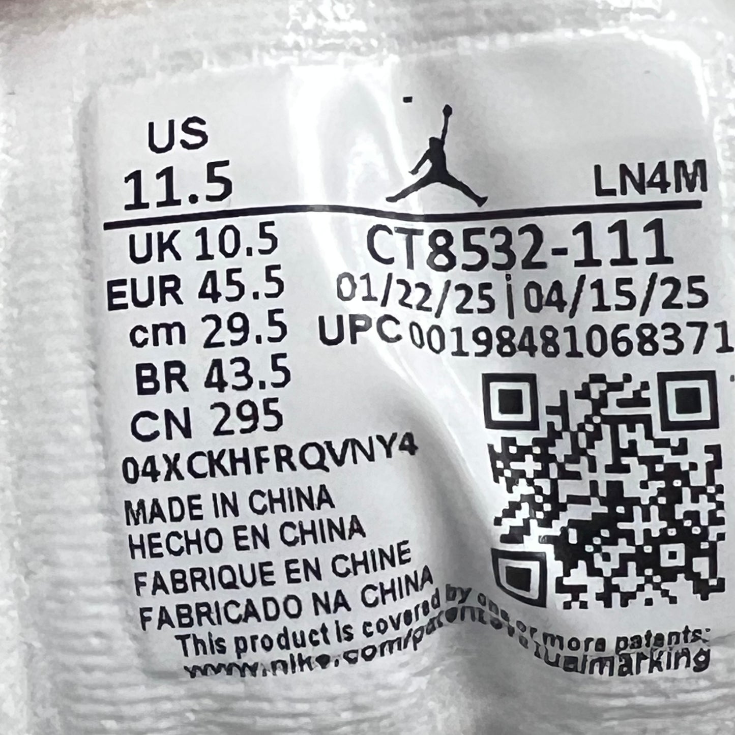 Jordan 3 Pure Money (2025) Size 11.5 NEW s18703