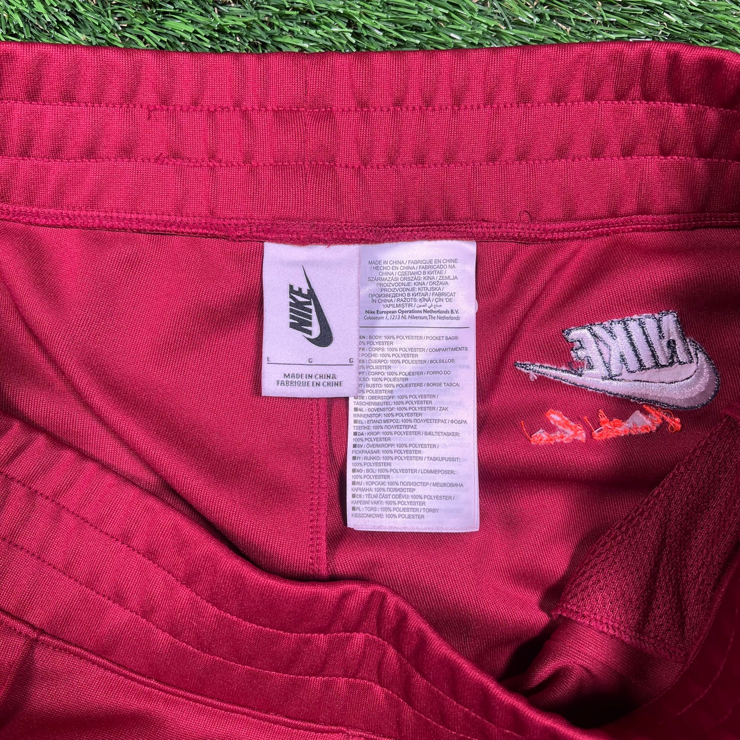 Nike Martine Rose Team Red/Maroon Track Pants (2023) Size Large USED x16724