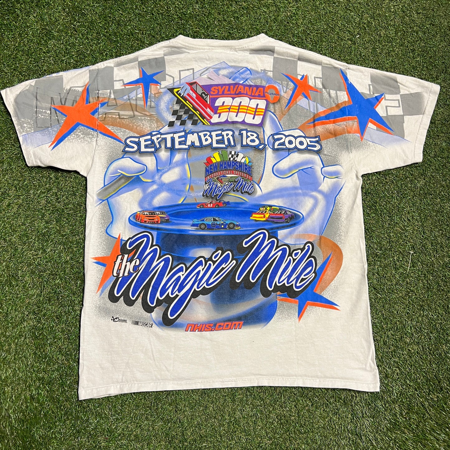 2005 Chase Aunthetics Magic Mile Sylvania White Tee Size Large USED v16177