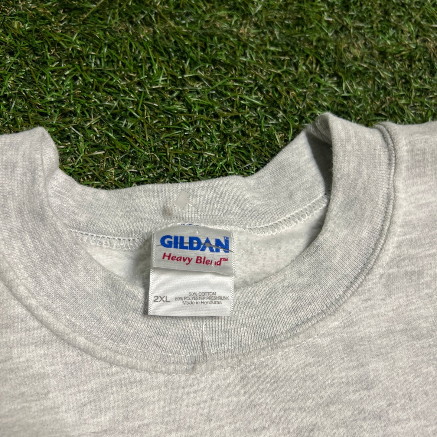 2012 Superbowl Giants Patriots Indianapolis Grey Crewneck Size XXL USED v16434