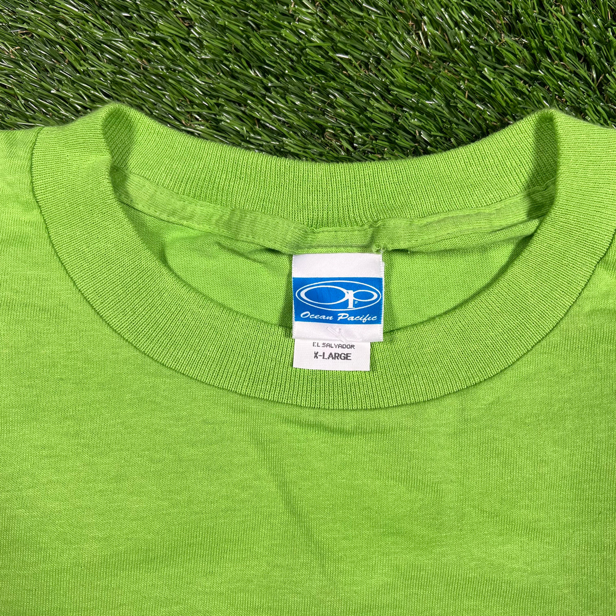 1990s Ocean Pacific Lime Green Size XL NEW v17416