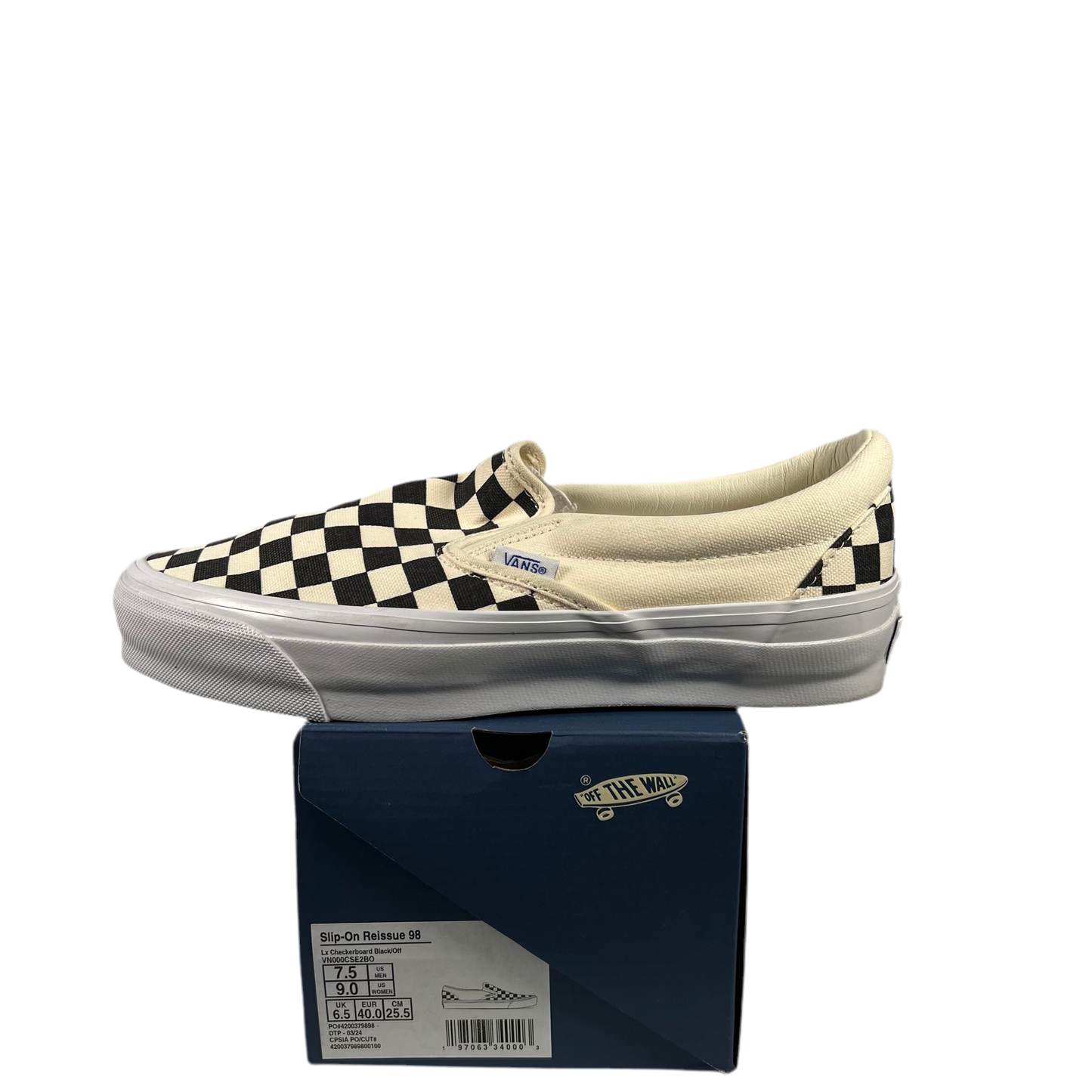 Vans Checker Board Slip on (2025) Size 7.5 NEW s18705