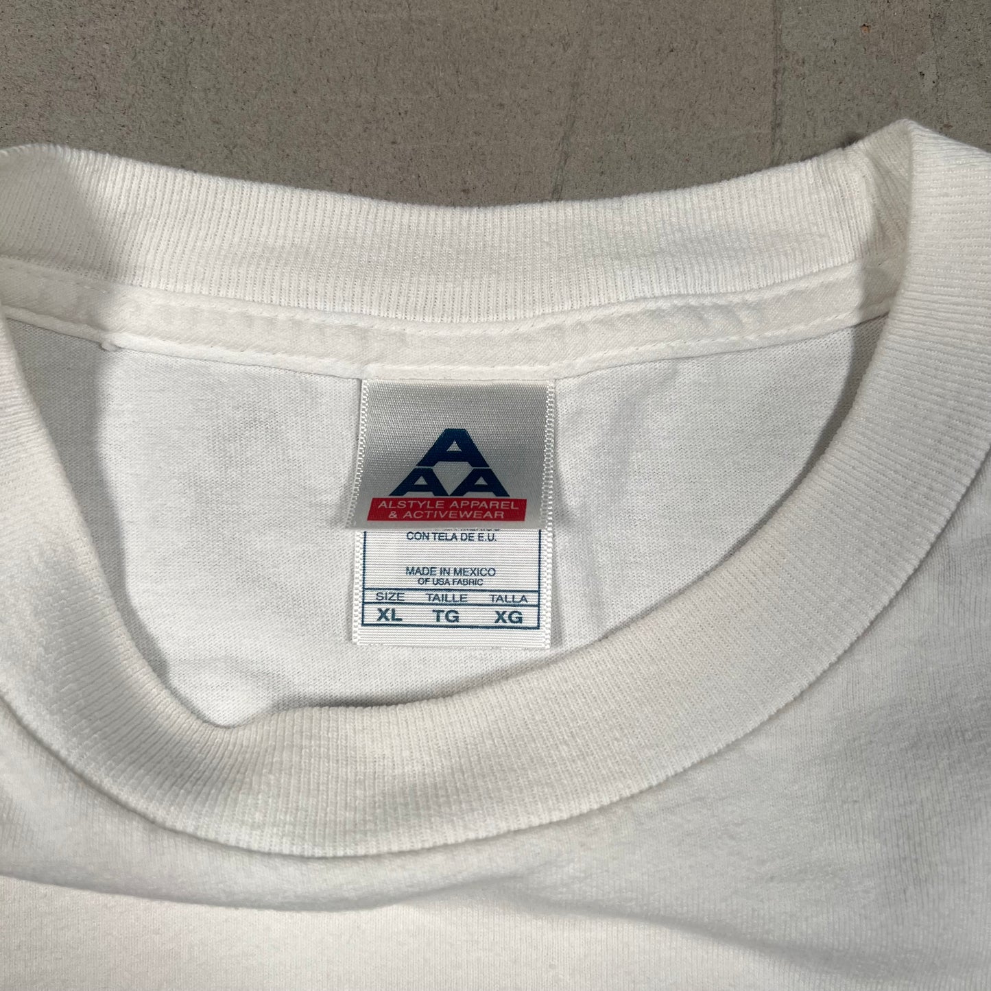 Y2K Charlie Parker "Bird" White Tee Size XL USED v19386