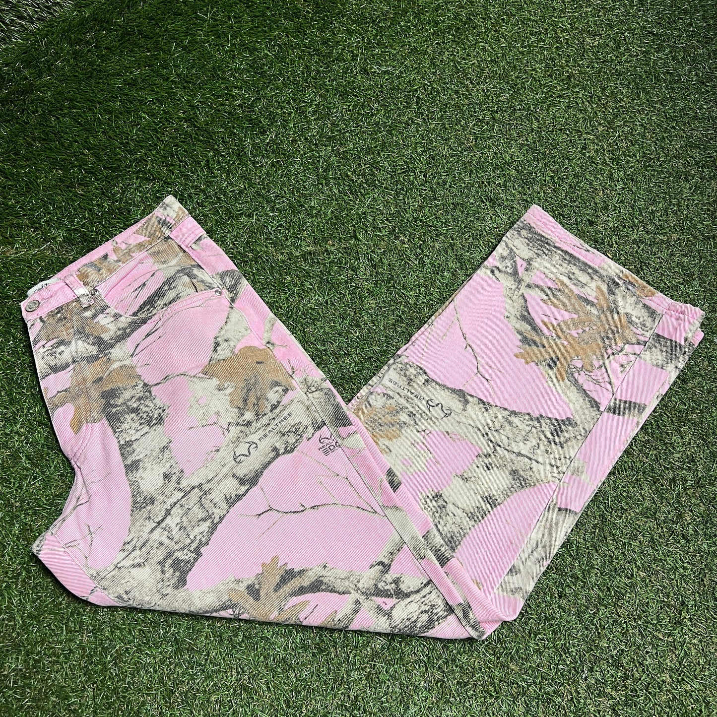 Stussy Workgear Real Camo Pink Pants Size 32 USED x13945