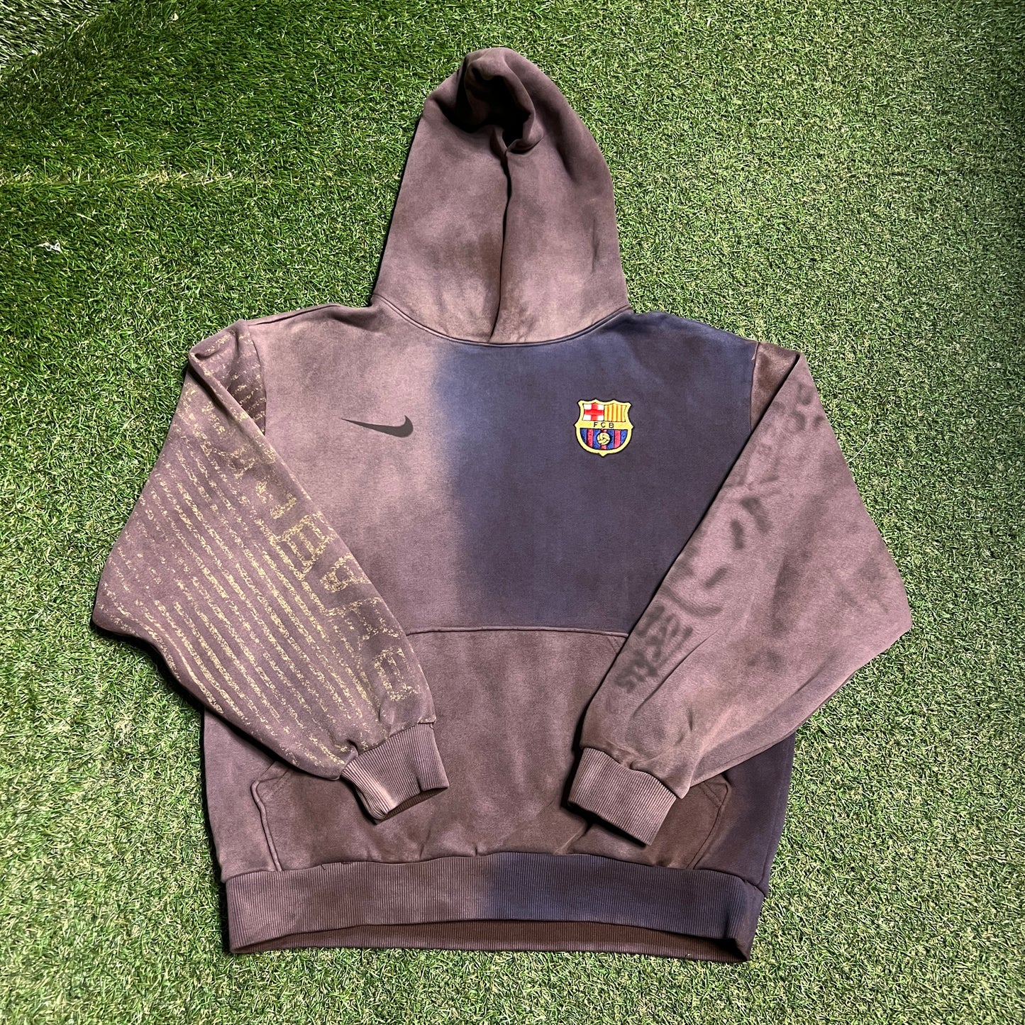 Travis Scott Nike FC Barcelona Split Dye Hoodie Size Medium NEW x14232