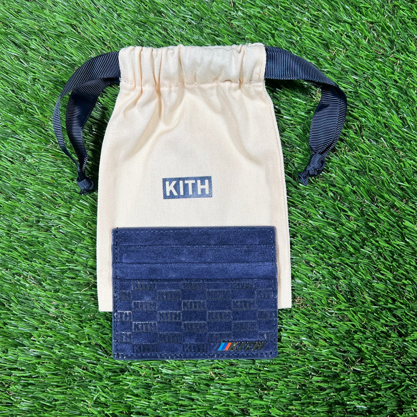 Kith x BMW Monogram Navy Card Holder NEW x14809