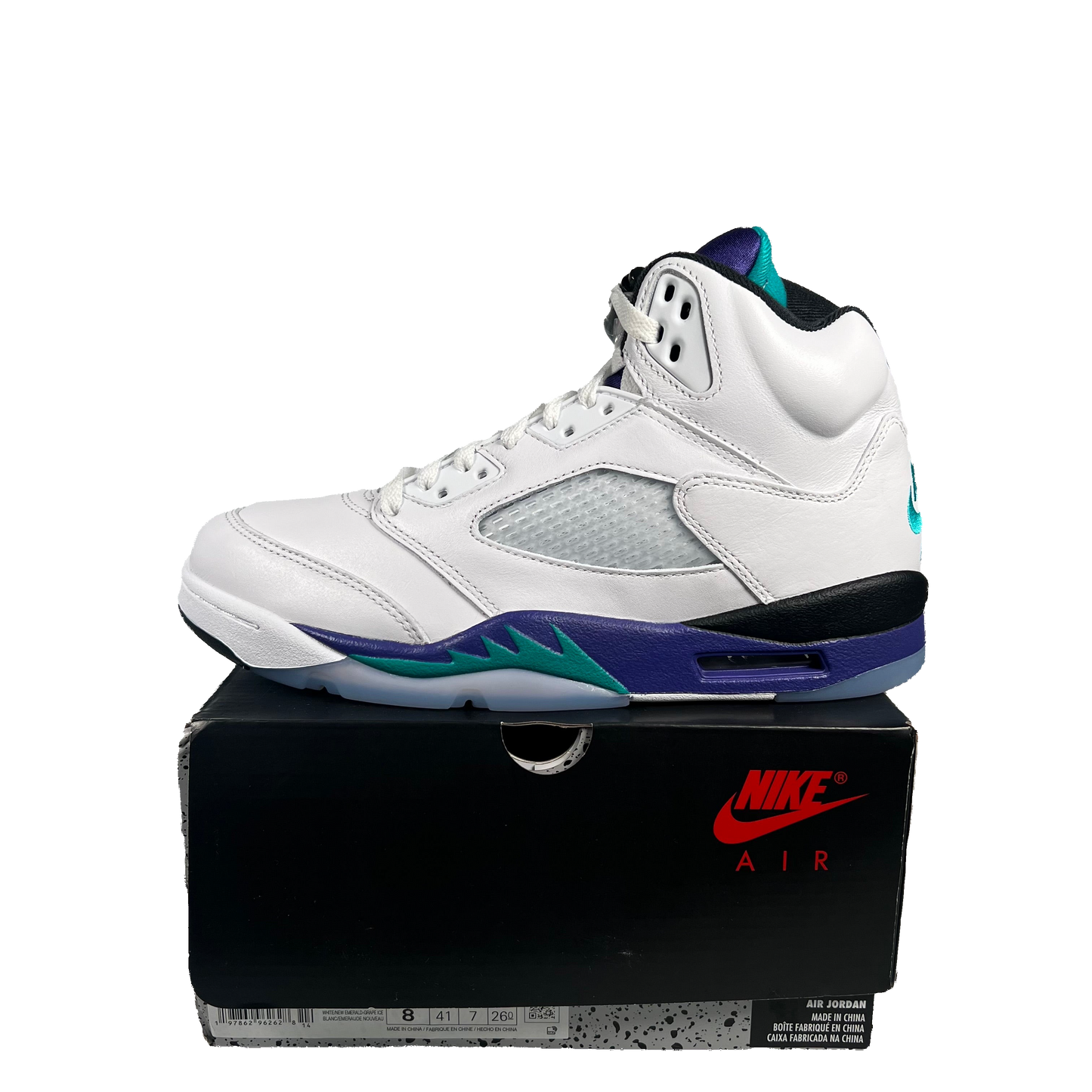 Jordan 5 Grape (2025) Size 8 NEW s17933