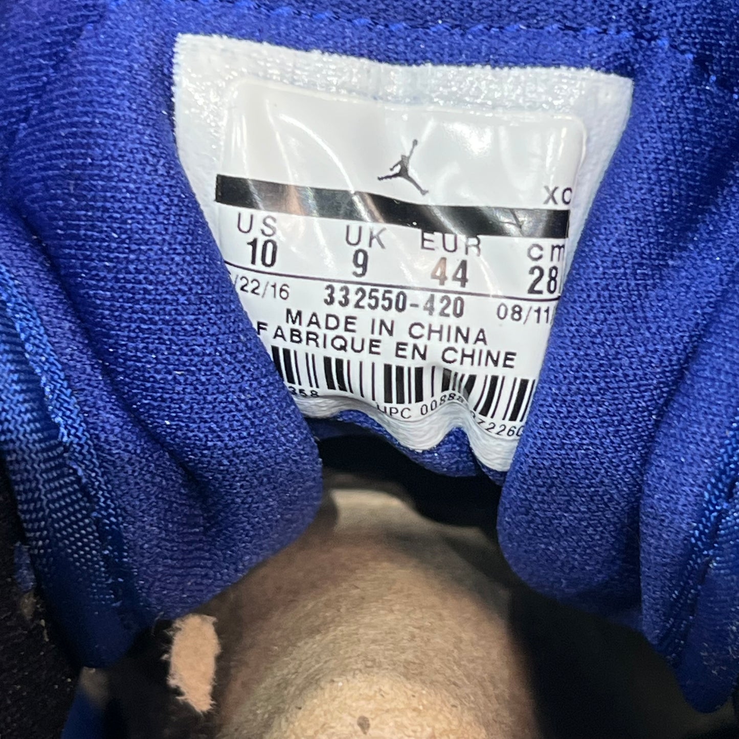 Jordan 1 Deep Royal (2016) Size 10 USED s19676