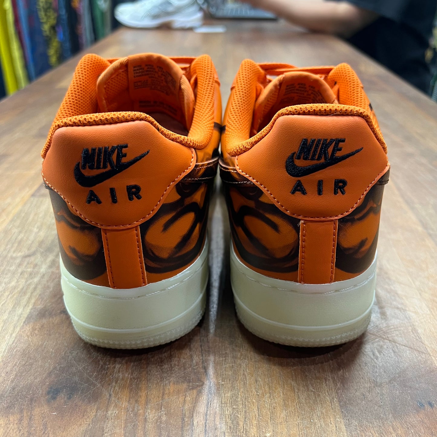 Nike Air Force 1 Low Orange Skeleton Halloween (2025) Size 10 USED s16887