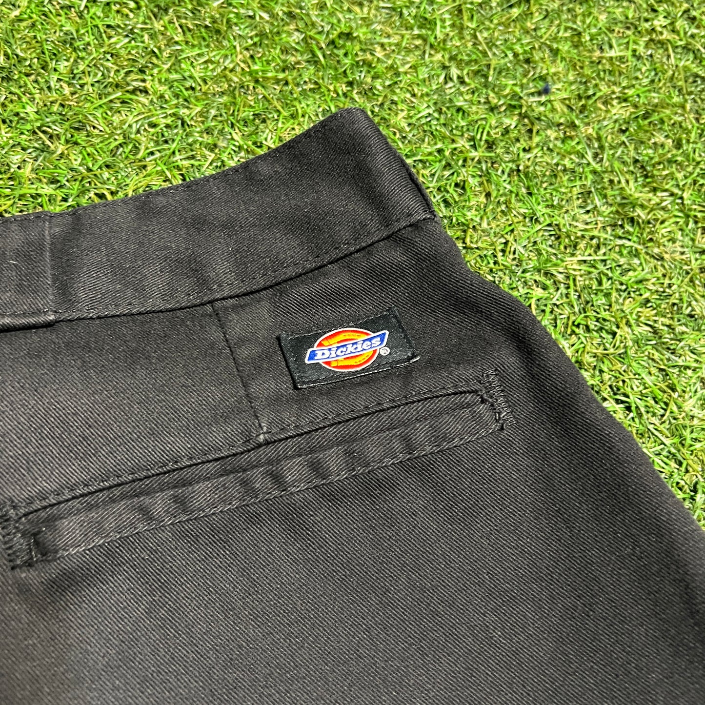 Dickies Wide Leg Black Work Pants Size 38 USED v16086