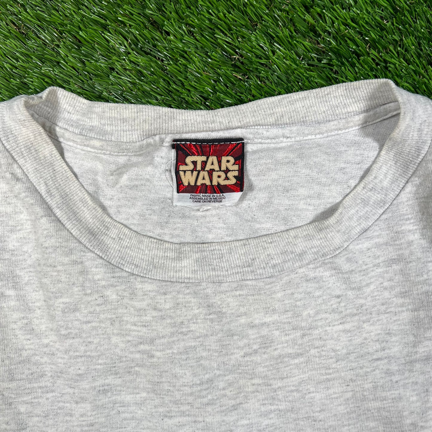Y2K Star Wars Episode The Phantom Menace Grey Tee Size XL USED v16674