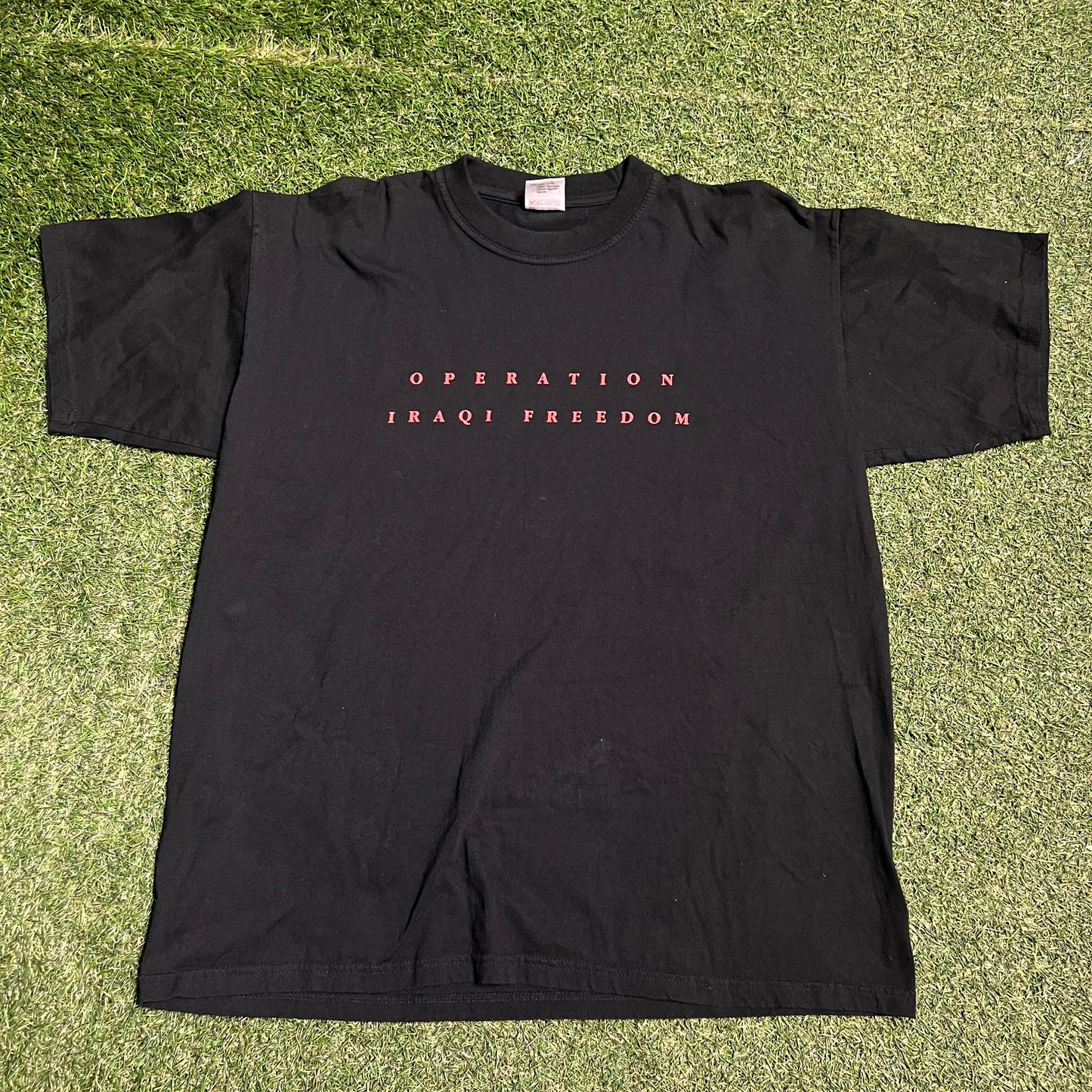 Operation Iraqi Freedom Black Tee Size XXL USED v16209