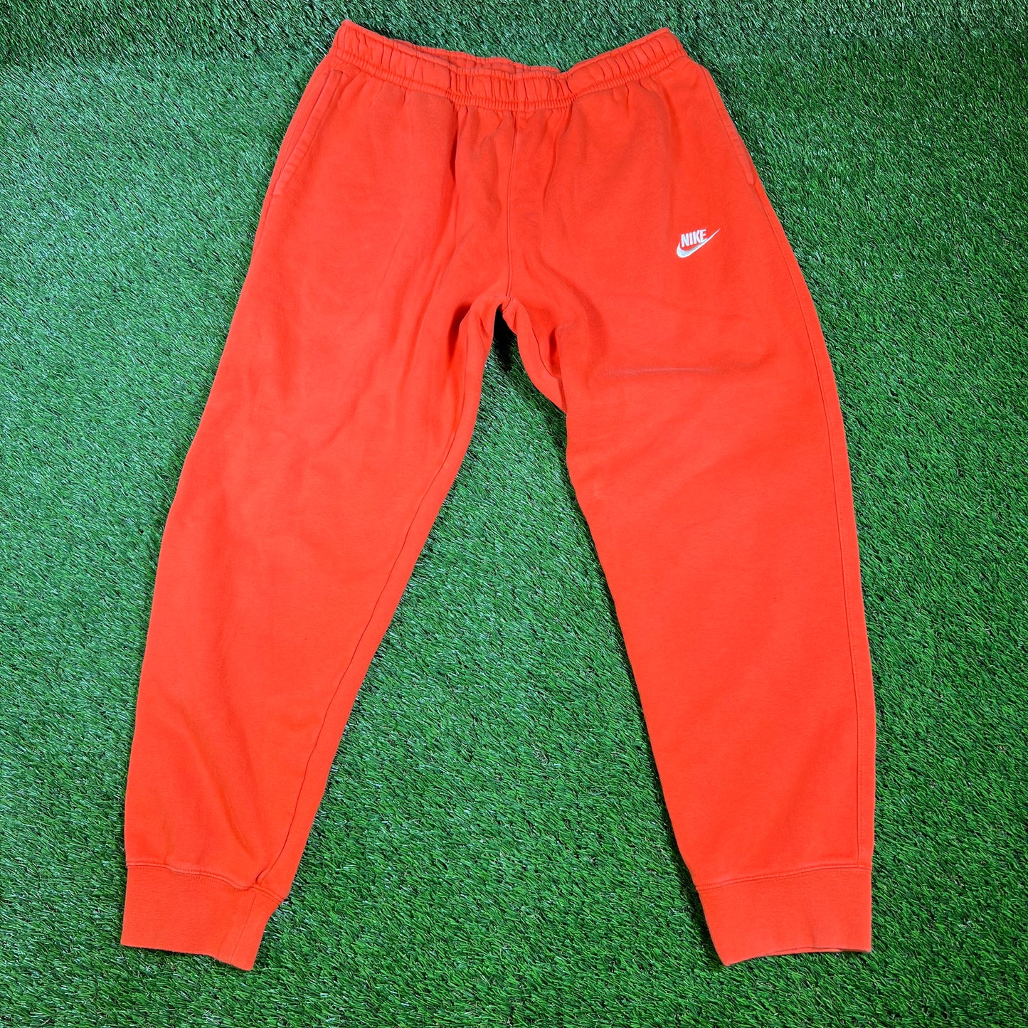 Nike Plain Basic Orange Sweatpants Size XL USED v16575
