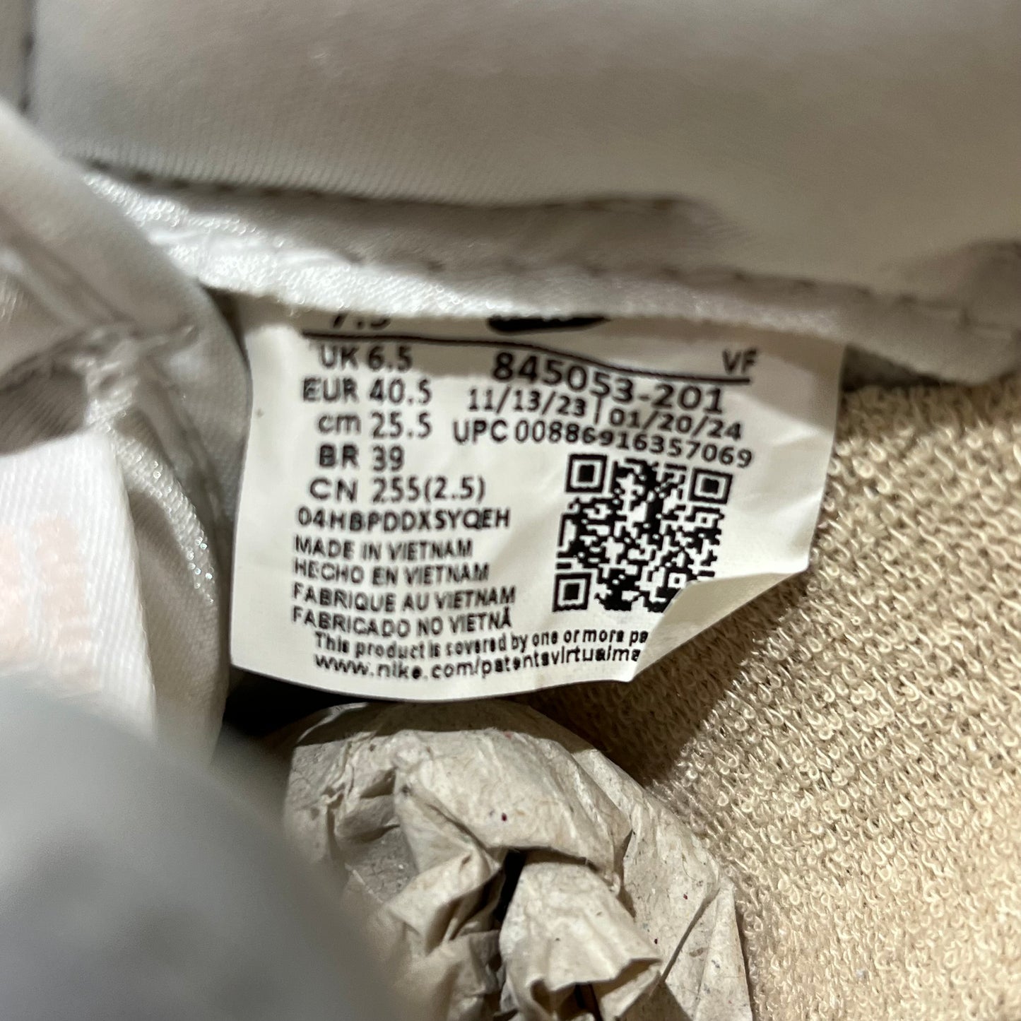 Nike Air Force 1 Linen (2023) Size 7.5 NEW s18709