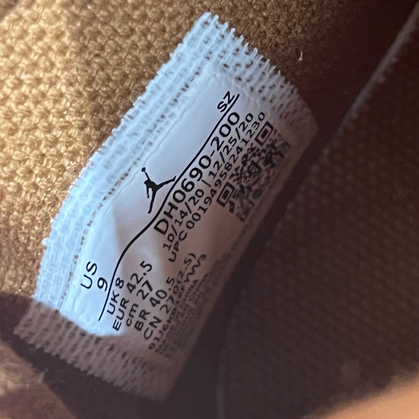 Jordan 6 Travis Scott British Khaki (2021) Size 9 NEW s18538