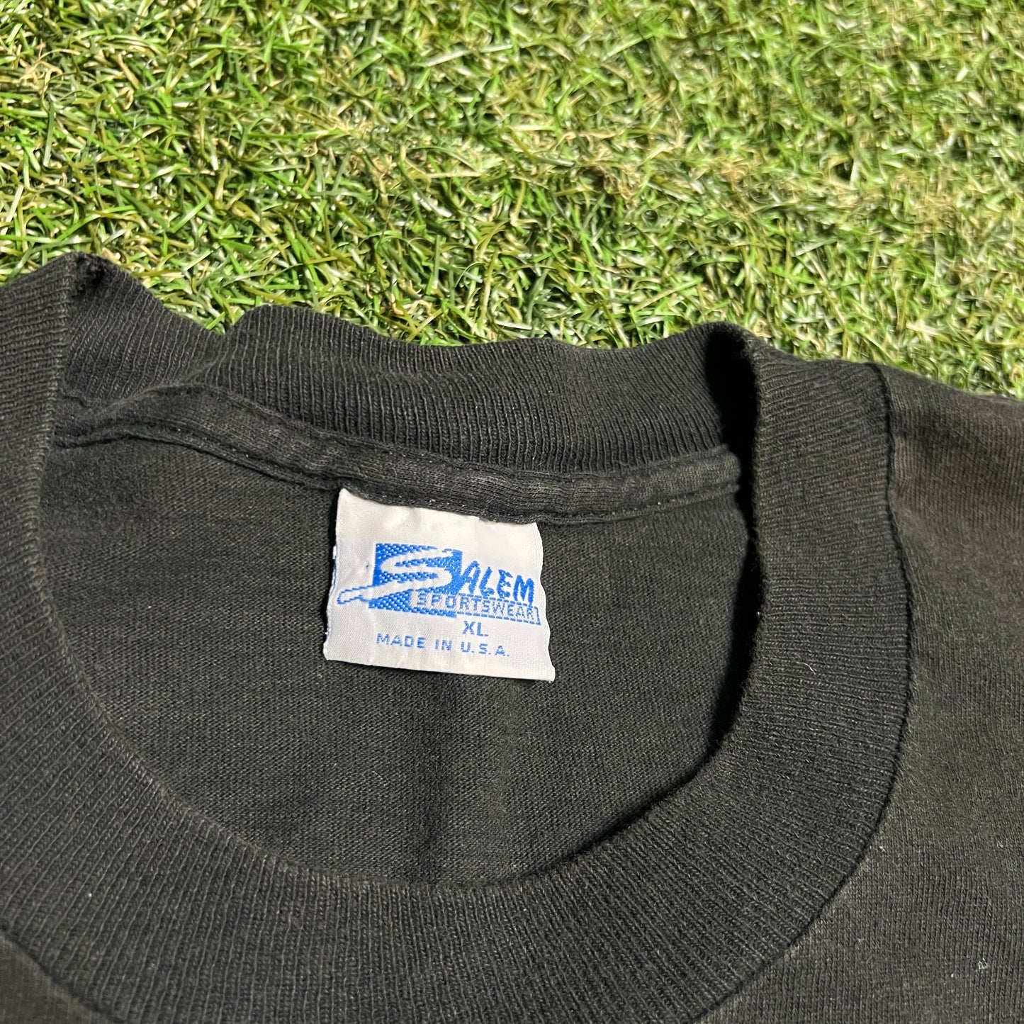 1988 Phil Simms Salem Sports Black Tee Size XL USED v16300